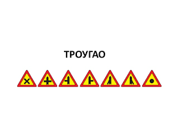 Саобраћајни знаци у облику троугла
